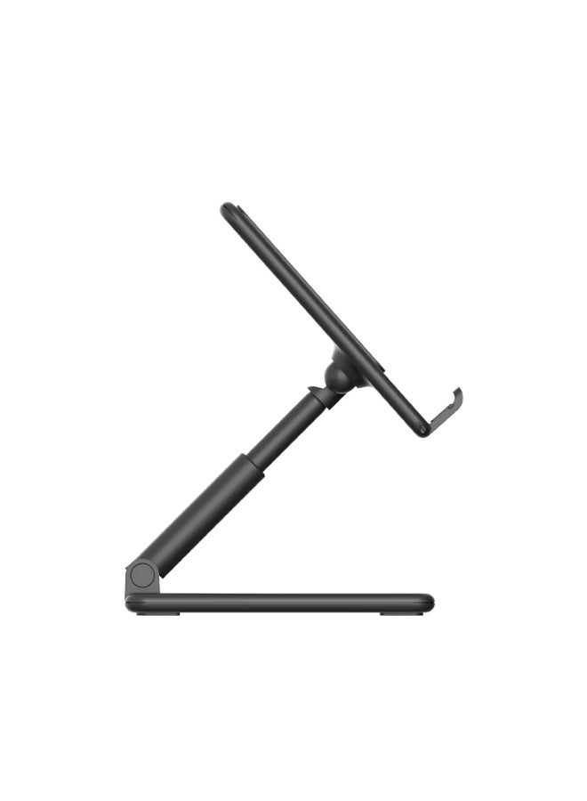 Lamicall DP05 aluminum Adjustable Phone Stand – 270° Rotating & Height Adjustable Foldable Desk Holder for Phones & Tablets up to 9.7″ – Compatible with iPhone 15 Pro Max, Galaxy S24 Ultra, iPad Mini & More - Image 5